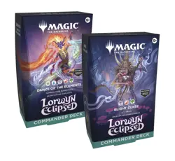 SET OF 2 LORWYN ECLIPSED COMMANDER DECKS MAGIC THE GATHERING IN HAND - Image 1