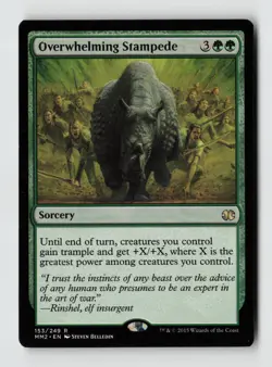 Overwhelming Stampede*Non-Foil* Modern Masters 2015 153 NM - Image 1