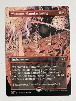 Weapons Manufacturing - BORDERLESS #311 | NM | Edge of Eternities Magic MTG - Image 1