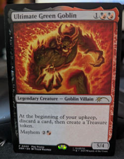 MTG Ultimate Green Goblin Play Promo (PRM) Marvel's Spider-Man, regular finish - Image 1