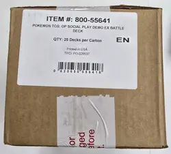 2025 Pokemon TCG OP Social Play Demo EX Battle Deck SEALED CASE 25 Decks English - Image 1