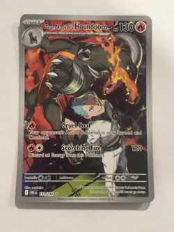 Pokemon TCG Team Rockets Houndoom 191/182 Illustration Rare Destined Rivals NM - Image 1