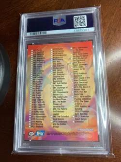 2000 Topps Pokemon Checklist Series 2 PSA 9 MINT - Image 2