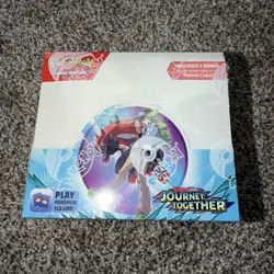 Pokemon TCG: Journey Together ENHANCED Factory Sealed Booster Box + Topper - Image 1