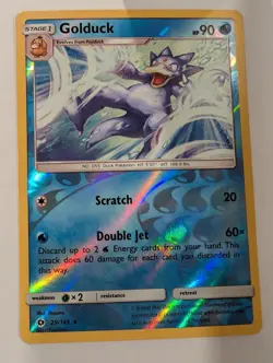 Golduck 29/149 - Sun & Moon Base Set Pokemon Reverse Holo Foil Nice! - Image 1