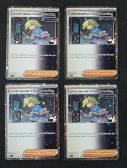4x Ciphermaniac's Codebreaking Play! Pokemon Prize Pack Series 145/162 Holofoil - Image 1