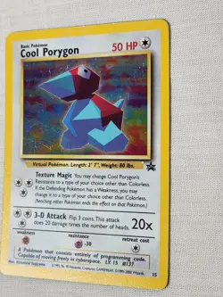 Played Cool Porygon - Holofoil #15 Black Star Promo Pokemon TCG - Image 3