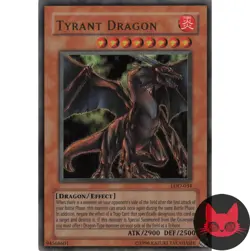 Yugioh Tyrant Dragon LOD-034 Ultra Rare NM - Image 1