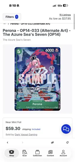 Perona - OP14-033 (Alternate Art) OP14-033 The Azure Sea's Seven Foil - Image 3
