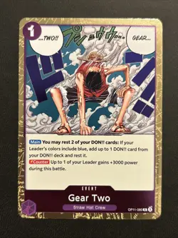 Gear Two OP11-080 R One Piece TCG A Fist Of Divine Speed English TCG - Image 1