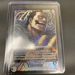 One Piece - Crocodile OP14-079 (Alt Art Leader) The Azure Sea's Seven - English - Image 1