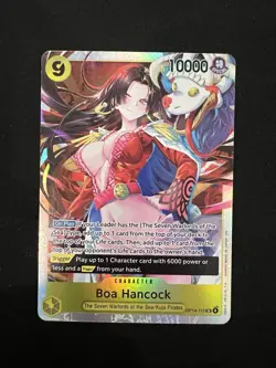 English One Piece CCG Boa Hancock SR OP14-112 The Azure Sea's Seven In-Hand - Image 1