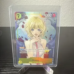 2025 One Piece Carrying On His Will Stussy Alternate Art Secret Rare #OP13-110 - Image 2