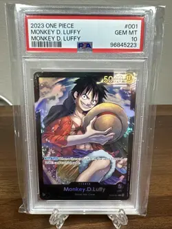 Monkey D. Luffy 2023 One Piece Starter Deck #ST08-001 PSA 10 GEM MT - Image 1