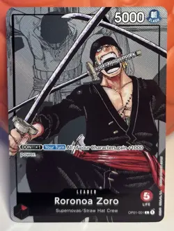 Roronoa Zoro OP01-001 Alternate Art (25th Anniversary) - Image 1