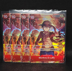One Piece TCG: ST10-006 Monkey.D.Luffy (Treasure Booster Promo) x4- Near Mint - Image 1