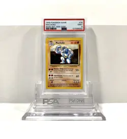 MACHOKE 34/102 - BASE SET 1999-2000 POKEMON CARD - FRESH SLAB POP 73 PSA 9 MINT - Image 1