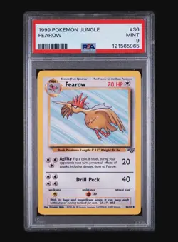 FEAROW 36/64 - JUNGLE 1999 POKEMON CARD - FRESH SLAB - POP 121 - PSA 9 MINT - Image 2