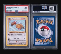 FEAROW 36/64 - JUNGLE 1999 POKEMON CARD - FRESH SLAB - POP 121 - PSA 9 MINT - Image 4