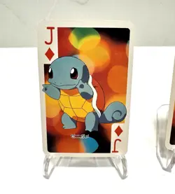 Squirtle Wartortle Blastoise 1998 Televikun Pokemon Poker Cards Jack Queen King - Image 2