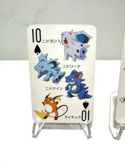 1998 Televikun 151 Pokemon Poker Playing Cards - 10 Clubs Hearts Spades Diamonds - Image 3