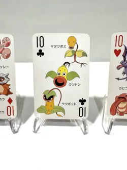1998 Televikun 151 Pokemon Poker Playing Cards - 10 Clubs Hearts Spades Diamonds - Image 5