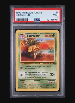 EXEGGUTOR 35/64 - JUNGLE 1999 POKEMON CARD - FRESH SLAB - POP 141 - PSA 9 MINT - Image 2