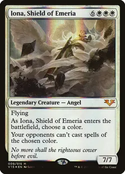 Iona, Shield of Emeria FOIL From the Vault: Angels HEAVILY PLD CARD ABUGames - Image 1