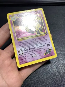 Sabrina's Alakazam 16/132 Gym Challenge Holo Swirl Damaged Card - Image 4