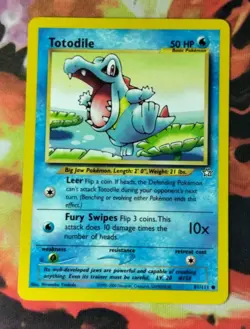 Totodile 82/111 NM Neo Genesis WOTC 2000 Pokemon Card - Image 1