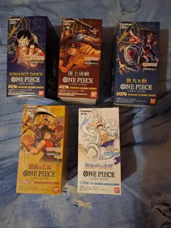 one piece card game box jap op01 op02 op03 op04 op05 - Image 1