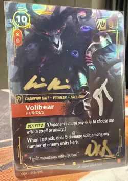 Riftbound Volibear Relentless Storm METAL Card Houston Prize Wall Promo 1 Of 35 - Image 4