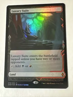 Luxury Suite Foil X1 Zendikar Rising NM Condition See Pics Front Back - Image 1