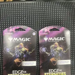 MTG: 2 Magic The Gathering Edge of Eternities Sleeved Play Booster Pack x2 [New] - Image 3