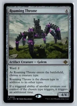 MTG Lost Caverns of Ixalan #258 Roaming Throne Rare Artifact Creature - Image 1