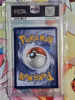 Pokemon TCG Team Rockets Meowth Card 149 COSMO HOLO PSA 10 Destined Rivals - Image 2
