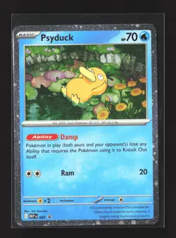 Pokemon Mega Evolutions #007 Black Star Promo Psyduck - Image 1
