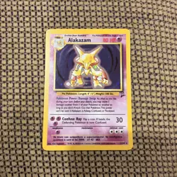 ALAKAZAM 2000 POKEMON BASE SET 2 RARE HOLO 1/130 - Image 1