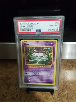 2016 Pokemon Xy Mew Holo Evolutions Psa 8 - Image 2