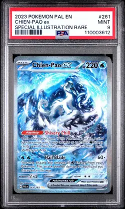 Pokemon TCG Chien-Pao ex 261/193 Paldea Evolved Special Illustration PSA 9 - Image 1