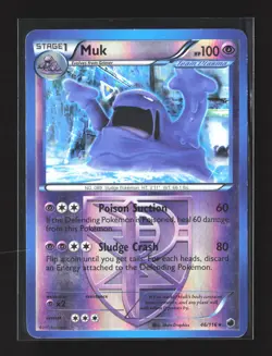 Pokemon Plasma Freeze #46/116 Reverse Holo Rare Muk (Team Plasma) - Image 1
