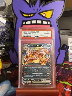 2025 POKEMON SVP EN-SV BLACK STAR PROMO #196 CHARIZARD EX PSA 10 - Image 3