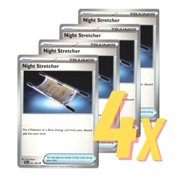 4x Night Stretcher PLAYSET Trainer Cards x4 SFA NM Pokemon TCG FAST SHIPPING - Image 1