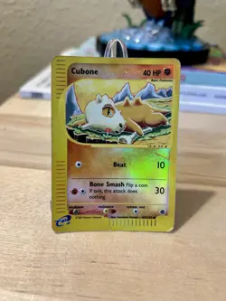 Pokemon 2002 Cubone Reverse Holo Expedition Card 103/165 WOTC E-Reader - Image 1