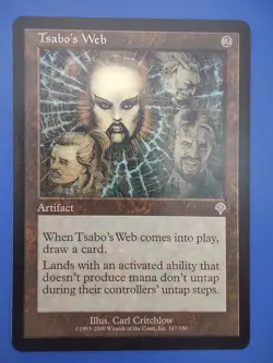 MTG Invasion Tsabo's Web NM Magic The Gathering Card - Image 1