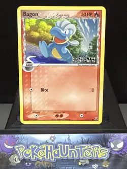 Pokemon Card Bagon 57/113 EX Delta Species Stamped Reverse Holo Played - Image 1