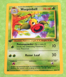 Vintage Pokemon Card First Edition Weepinbell 48/64 - Image 1
