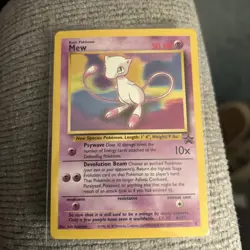 Pokemon Card - Mew #8 WoTC Black Star Promo (HP) - Image 1