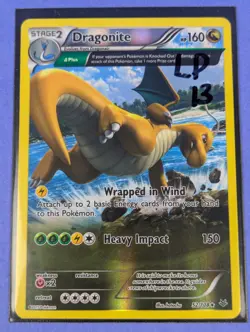 Dragonite - 52/108 - Ultra Rare Reverse Holo Roaring Skies - Pokemon Card - LP - Image 3