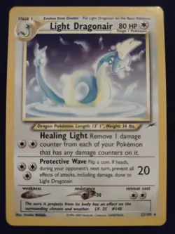 Light Dragonair 22/105 Pokemon Trading Card Game Neo Destiny Near Mint NM TCG - Image 1
